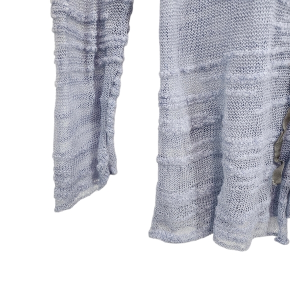 Neesh by DAR Women's Textured Knit Lace Up Button Closure Cardigan Sweater - M/L - Picture 5 of 12